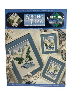 Spring Thaw Cross Stitch Pattern Nature Mountain Streams Design Great Big Graphs